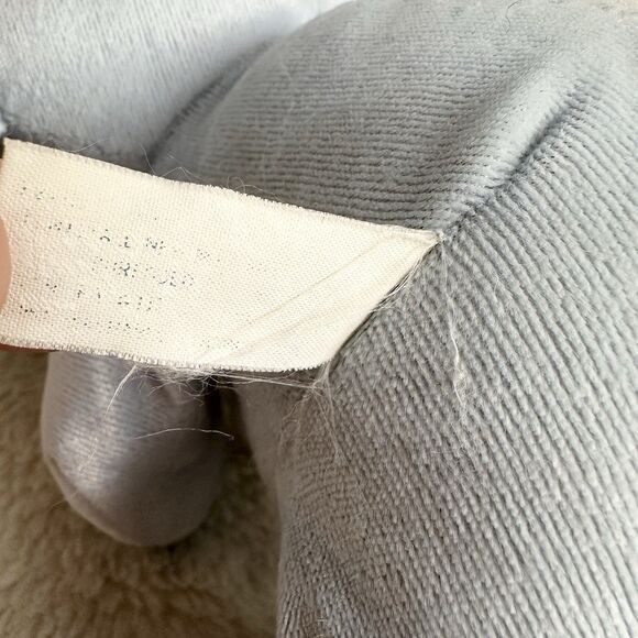 Vintage Animal Fair Blue Elephant Rattle Baby Lovey Plush Toy with Bib 9" - Picture 5 of 6